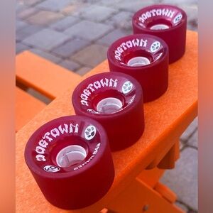 Dogtown Skateboards K-9 Premium Cruiser Wheels 63mm (Red) Gently Used (Set of 4)